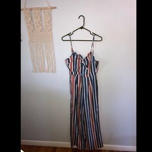 Red, white and blue jumpsuit!